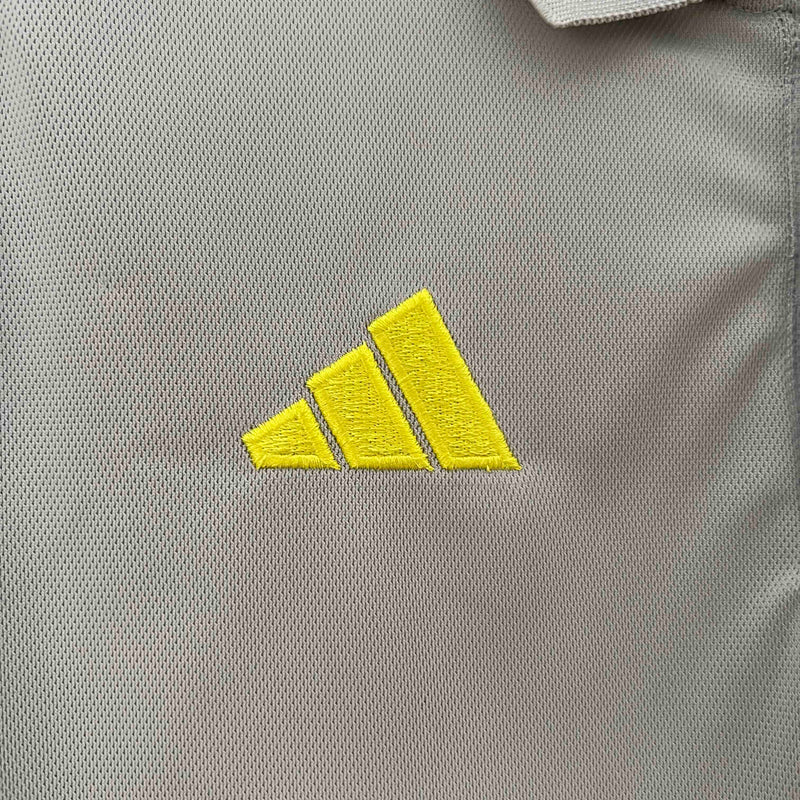 Camisa Flamengo 24/25 - Treino Adidas - Cinza e Preta