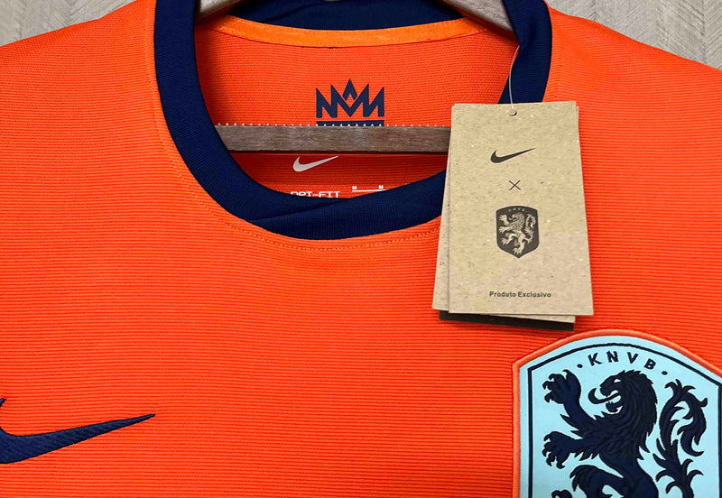 Camisa Seleção Holanda I 24/25 - Torcedor Nike - Laranja