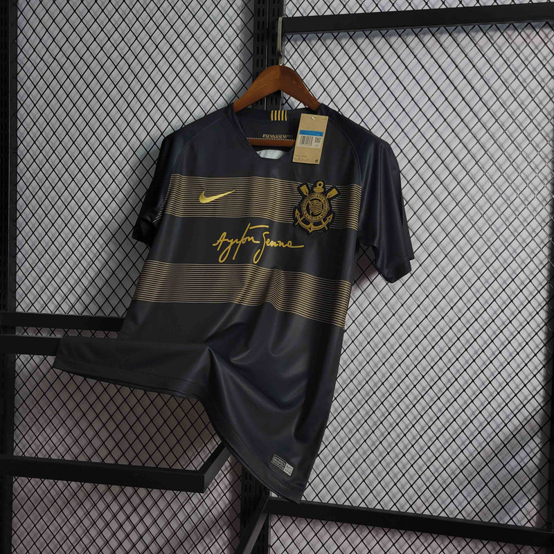 Retrô Camisa Corinthians 18/19 - Torcedor Nike - Preta