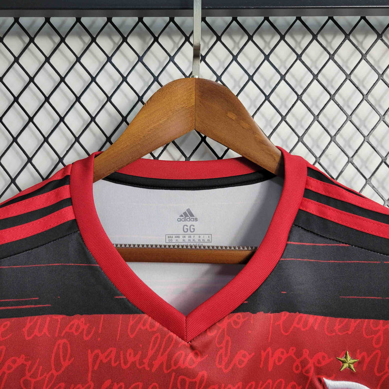 Retrô Camisa Flamengo I 20/21 - Torcedor Adidas - Vermelha e Preta