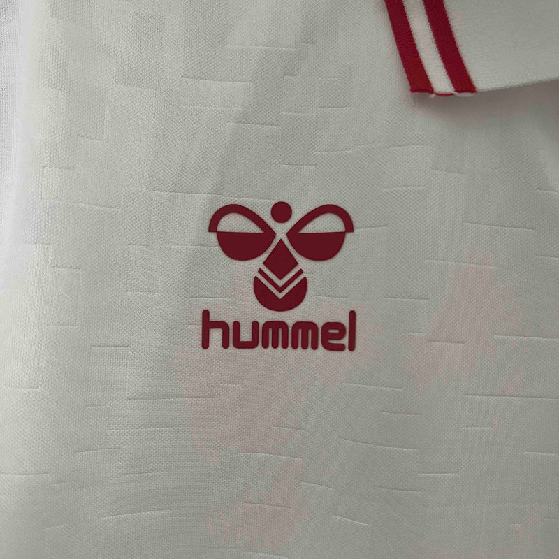 Camisa Seleção Dinamarca II 24/25 - Torcedor Hummel - Branca