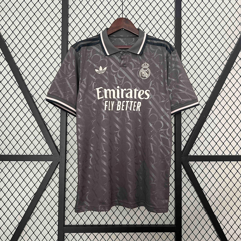 Camisa Real Madrid III 24/25  - Torcedor Adidas - Cinza