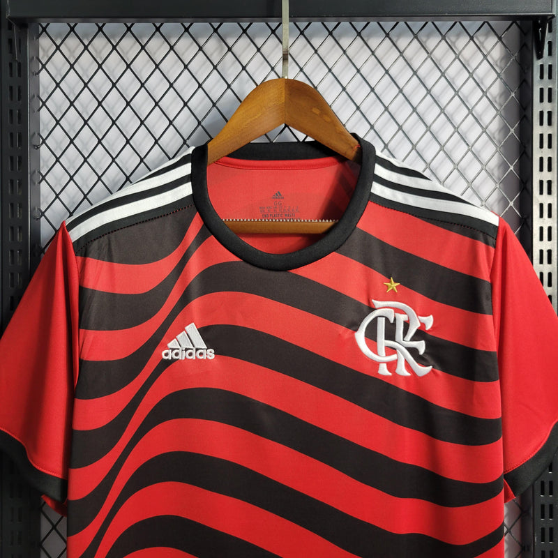 Camisa Flamengo III 22/23 - Torcedor Adidas - Vermelha e Preta