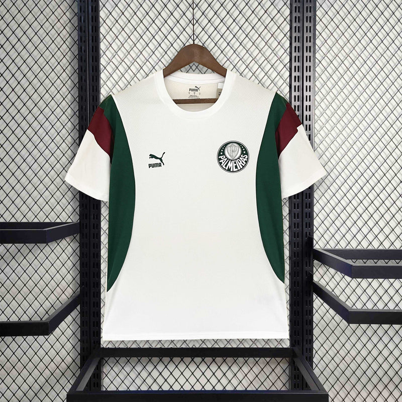 Camisa Palmeiras Pré Jogo 23/24 - Torcedor Puma - Branca