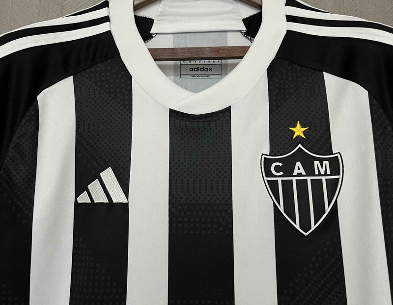 Camisa Atlético Mineiro I 24/25 - Torcedor Adidas - Preta e Branca