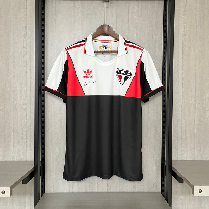 Retrô Camisa São Paulo 92/93 - Torcedor Adidas - Branca e Preta