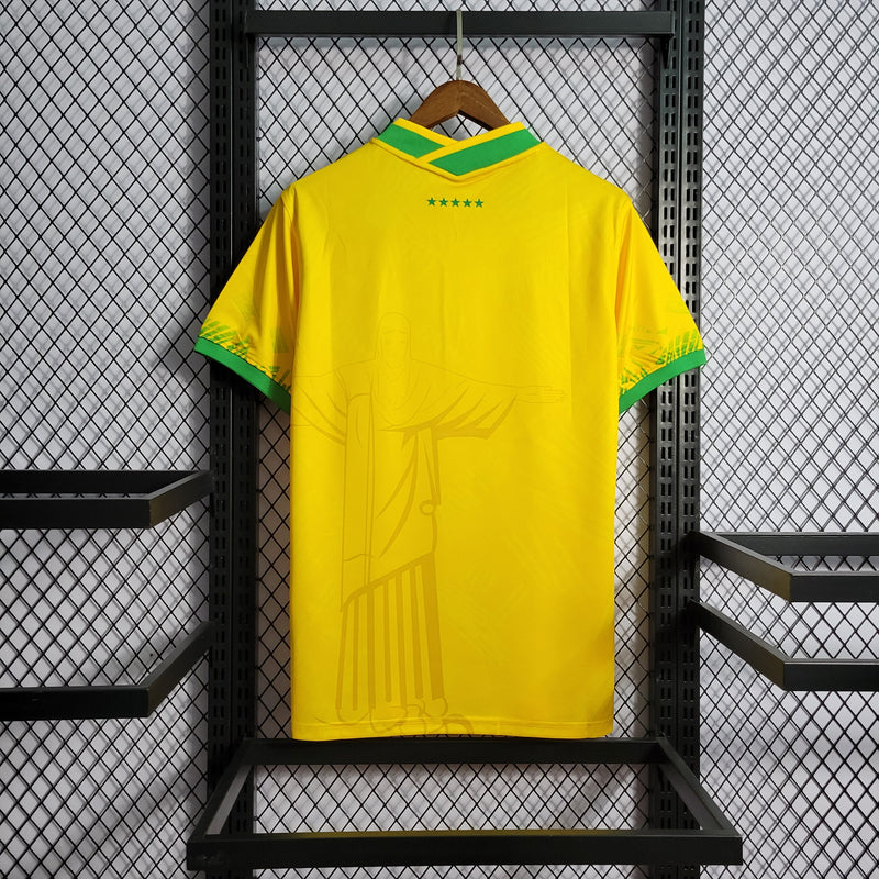 Camisa Seleção Brasileira Cristo Redentor - Edição Especial Nike - Amarela