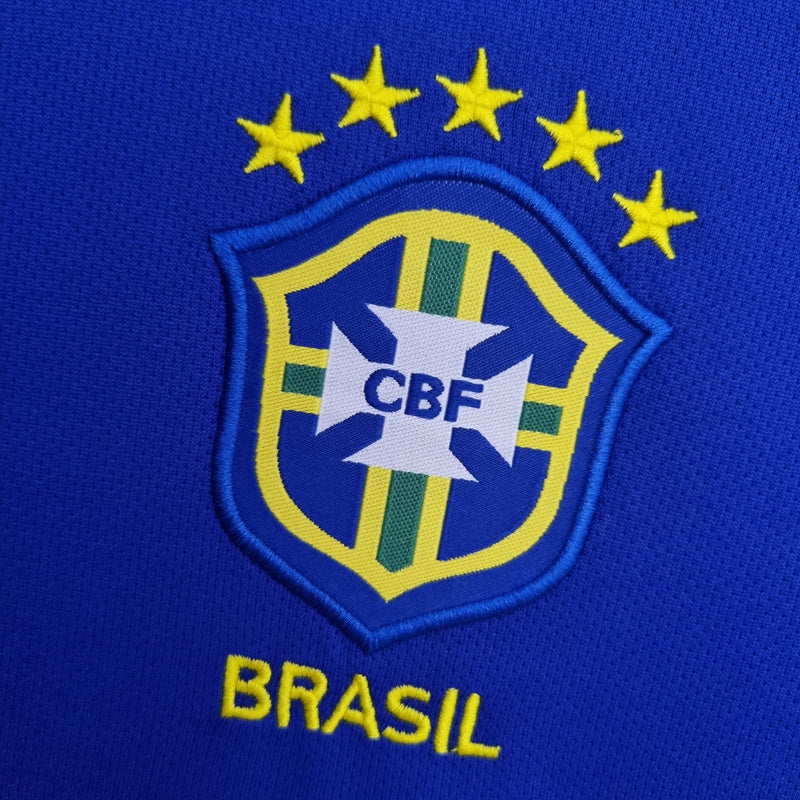 Retrô Camisa Seleção Brasileira II 2004 - Torcedor Nike - Azul