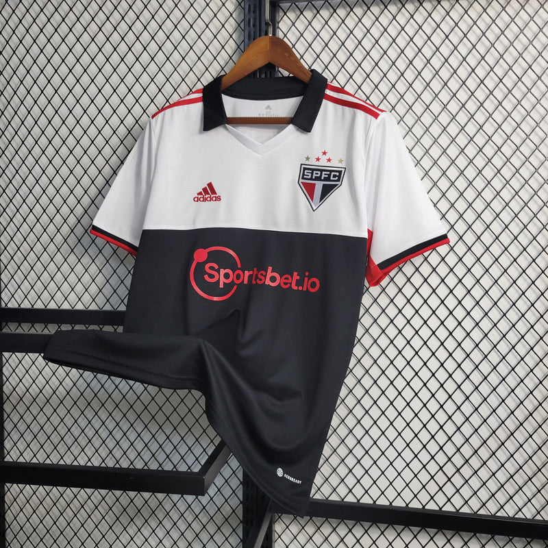 Camisa São Paulo III 22/23 - Torcedor Adidas - Branca e Preta