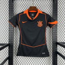 Camisa Corinthians III 25/26 - Feminina Nike - Preta e Laranja