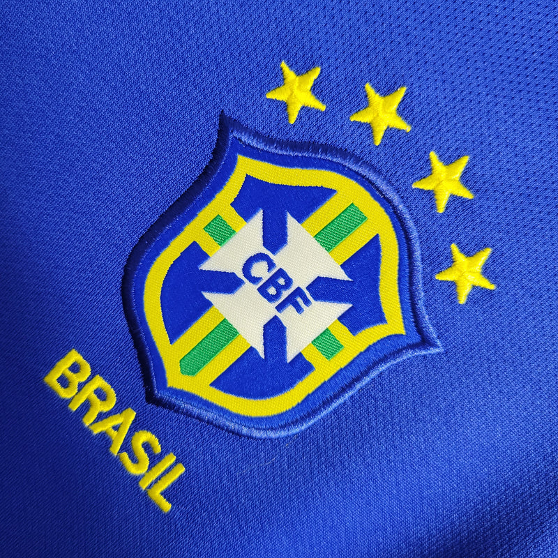 Retrô Camisa Seleção Brasileira II 2002 - Torcedor Nike - Azul