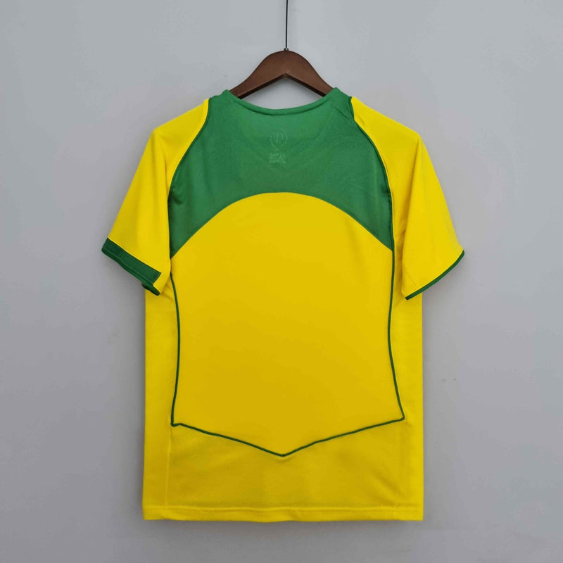 Retrô Camisa Seleção Brasileira I 2004 - Torcedor Nike - Amarela