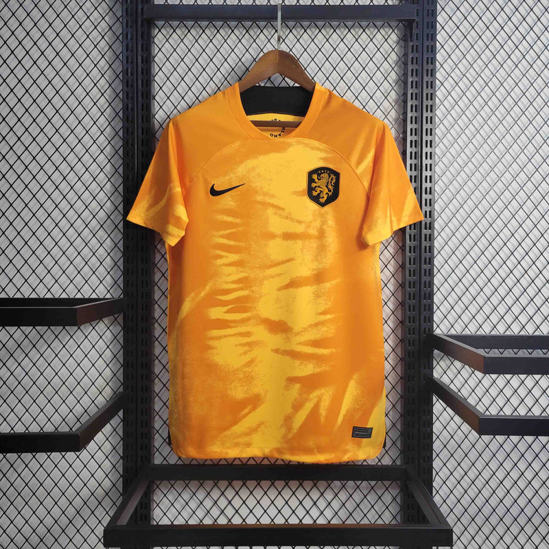 Camisa Seleção Holanda I 22/23 - Torcedor Nike - Laranja