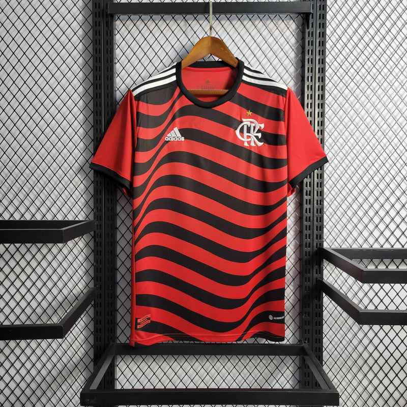 Camisa Flamengo III 22/23 - Torcedor Adidas - Vermelha e Preta