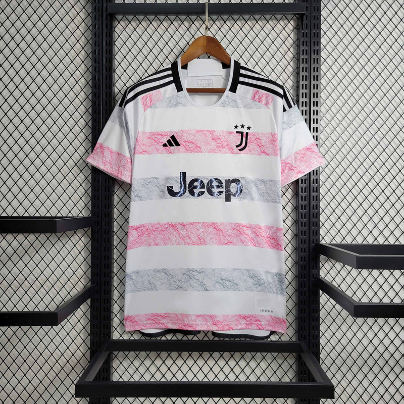 Camisa Juventus II 23/24 - Torcedor Adidas - Branca e Rosa