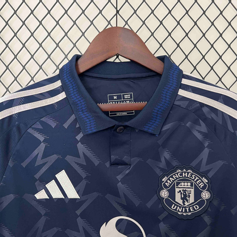 Camisa Manchester United II 24/25 - Torcedor Adidas - Azul