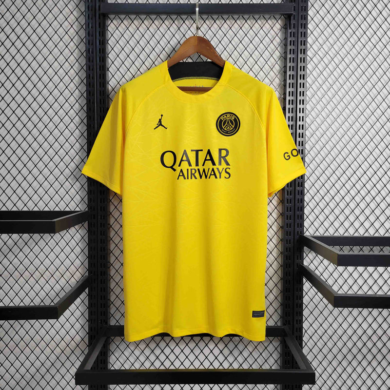 Camisa PSG 23/24 - Treino Jordan - Amarelo