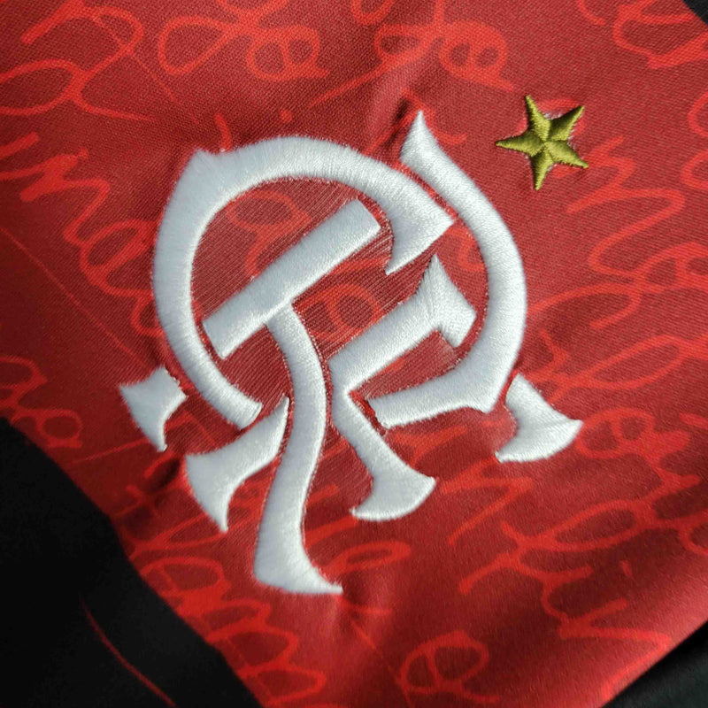 Retrô Camisa Flamengo I 20/21 - Torcedor Adidas - Vermelha e Preta
