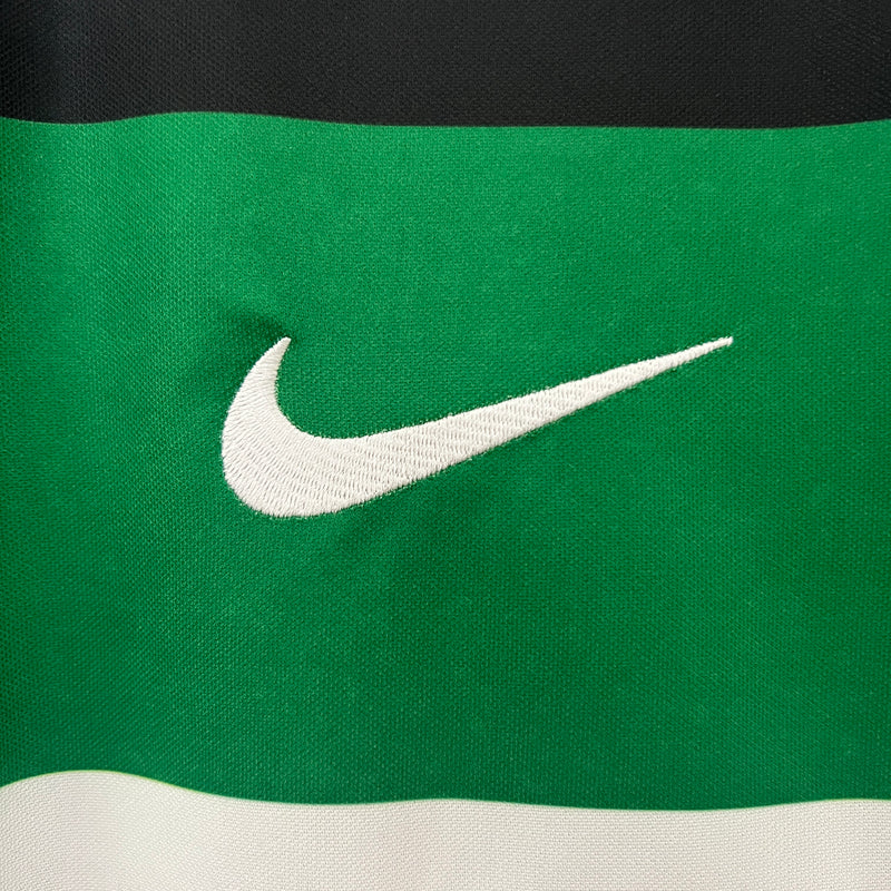 Camisa Sporting I 24/25 - Torcedor Nike - Verde, Branca e Preta