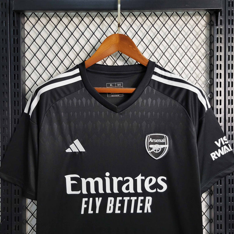 Camisa Arsenal Goleiro 23/24 - Torcedor Adidas - Preta