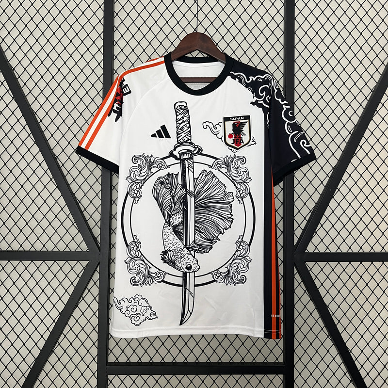 Camisa Seleção Japão 24/25 - Edição Especial Adidas - Branca e Preta