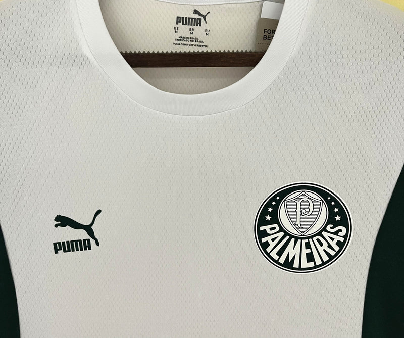 Camisa Palmeiras Pré Jogo 23/24 - Torcedor Puma - Branca