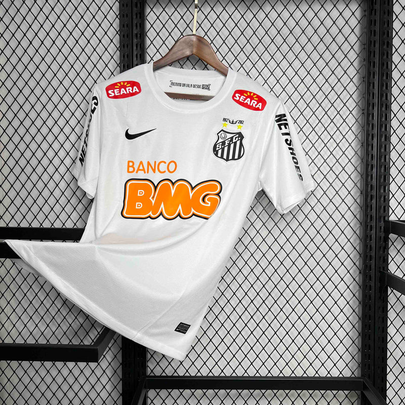 Retrô Camisa Santos 11/12 - Torcedor Nike - Branca